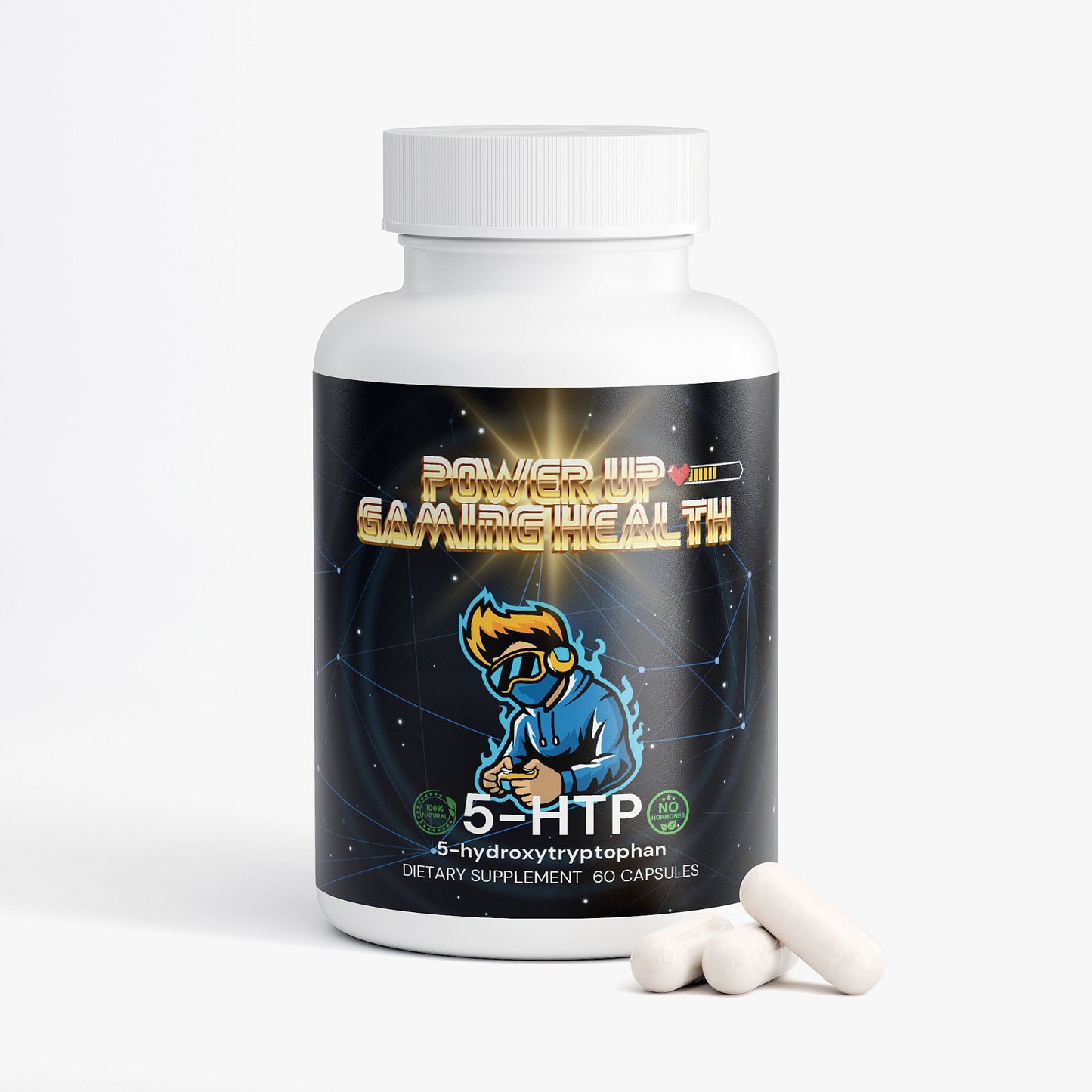 Power Up - 100% Natural 5-HTP (Hormone Free)
