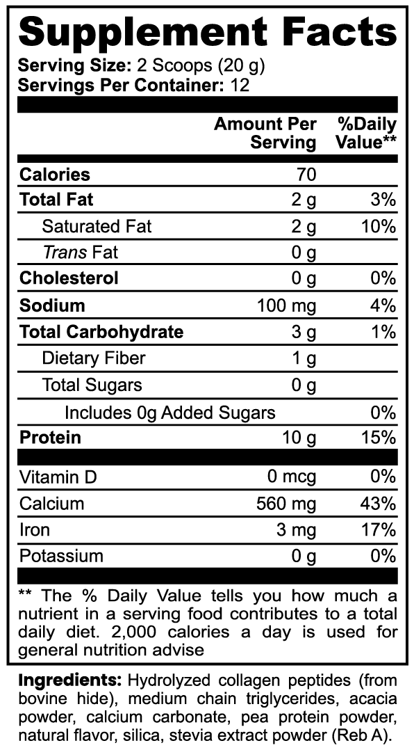 Enlightenism Health - Grass-Fed Collagen Natural Vanilla (NON-GMO)