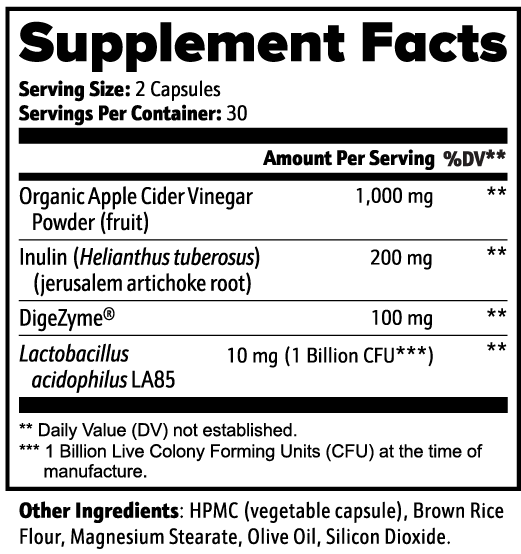 Enlightenism Health - Apple Cider Vinegar Complex (NON-GMO)