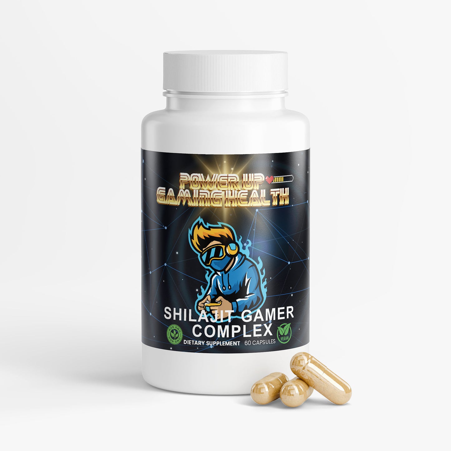 Power Up - Shilajit Gamer Complex (NON-GMO)
