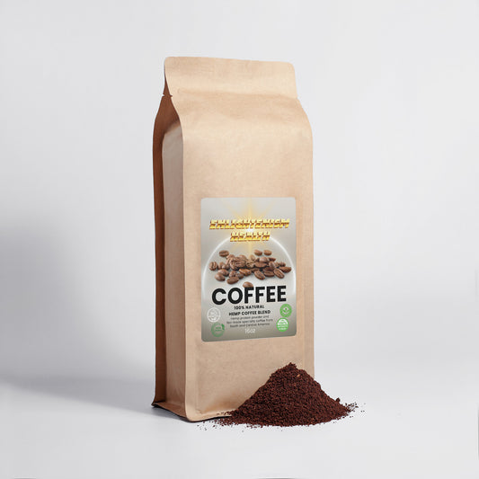 Enlightenism Health - 100% Natural Hemp Coffee Blend - Medium Roast 16oz (NON-GMO)