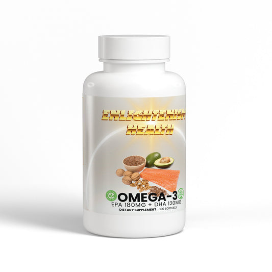 Enlightenism Health - Omega-3 EPA 180mg + DHA 120mg (NON-GMO)