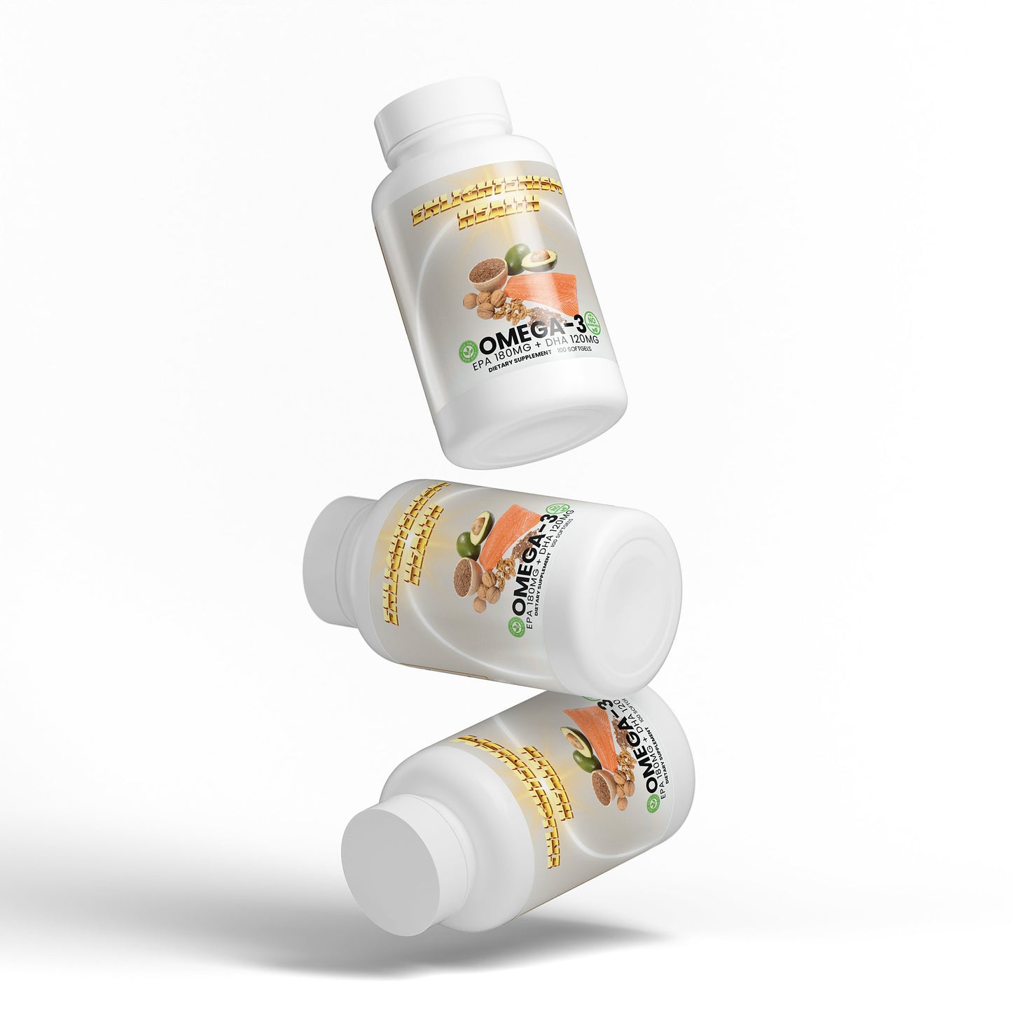Enlightenism Health - Omega-3 EPA 180mg + DHA 120mg (NON-GMO)