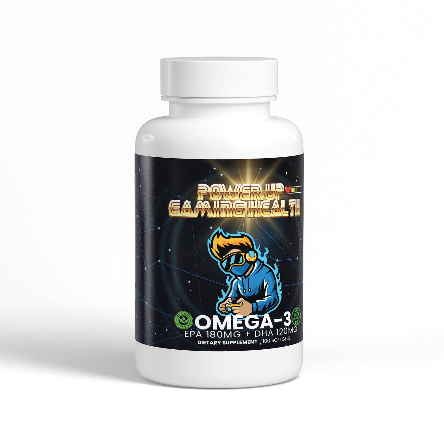 Power Up - Omega-3 EPA 180mg + DHA 120mg (NON-GMO)