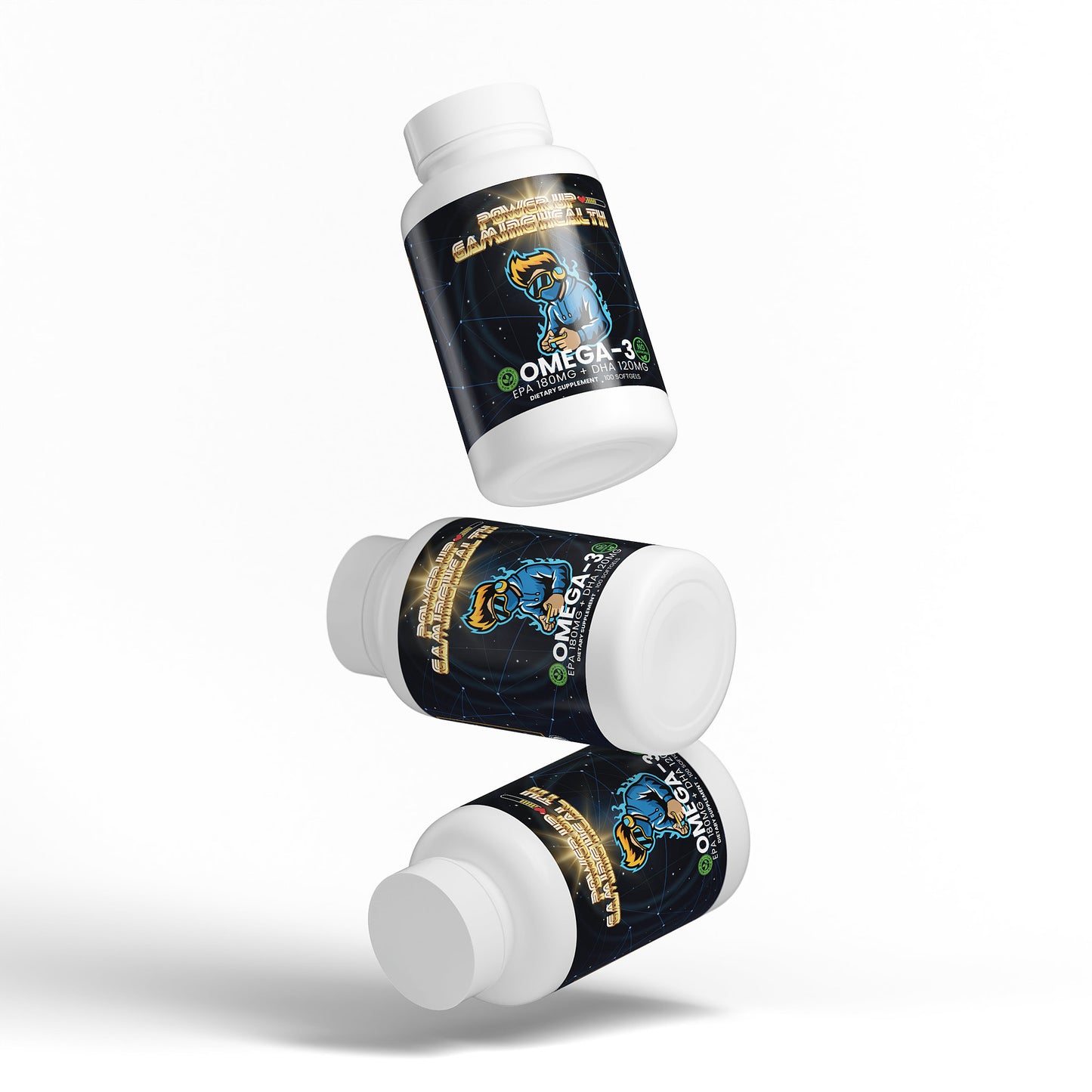 Power Up - Omega-3 EPA 180mg + DHA 120mg (NON-GMO)
