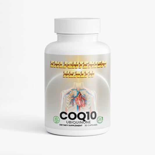 Enlightenism Health - 100% Natural CoQ10 Ubiquinone (Hormone Free)