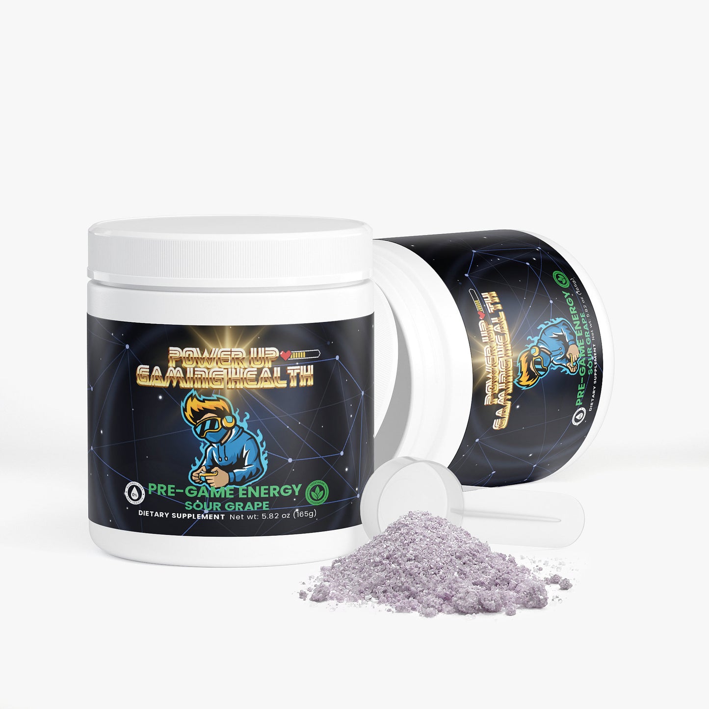 Power Up - Pre Game Energy - Sour Grape (Natural Caffeine)