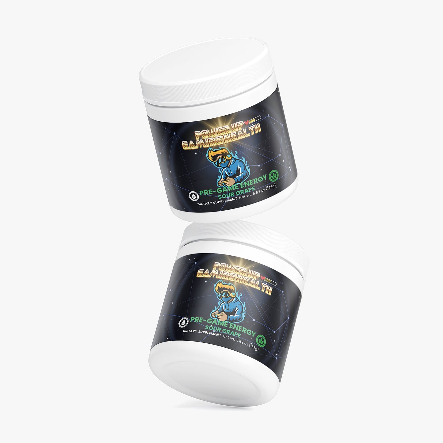 Power Up - Pre Game Energy - Sour Grape (Natural Caffeine)