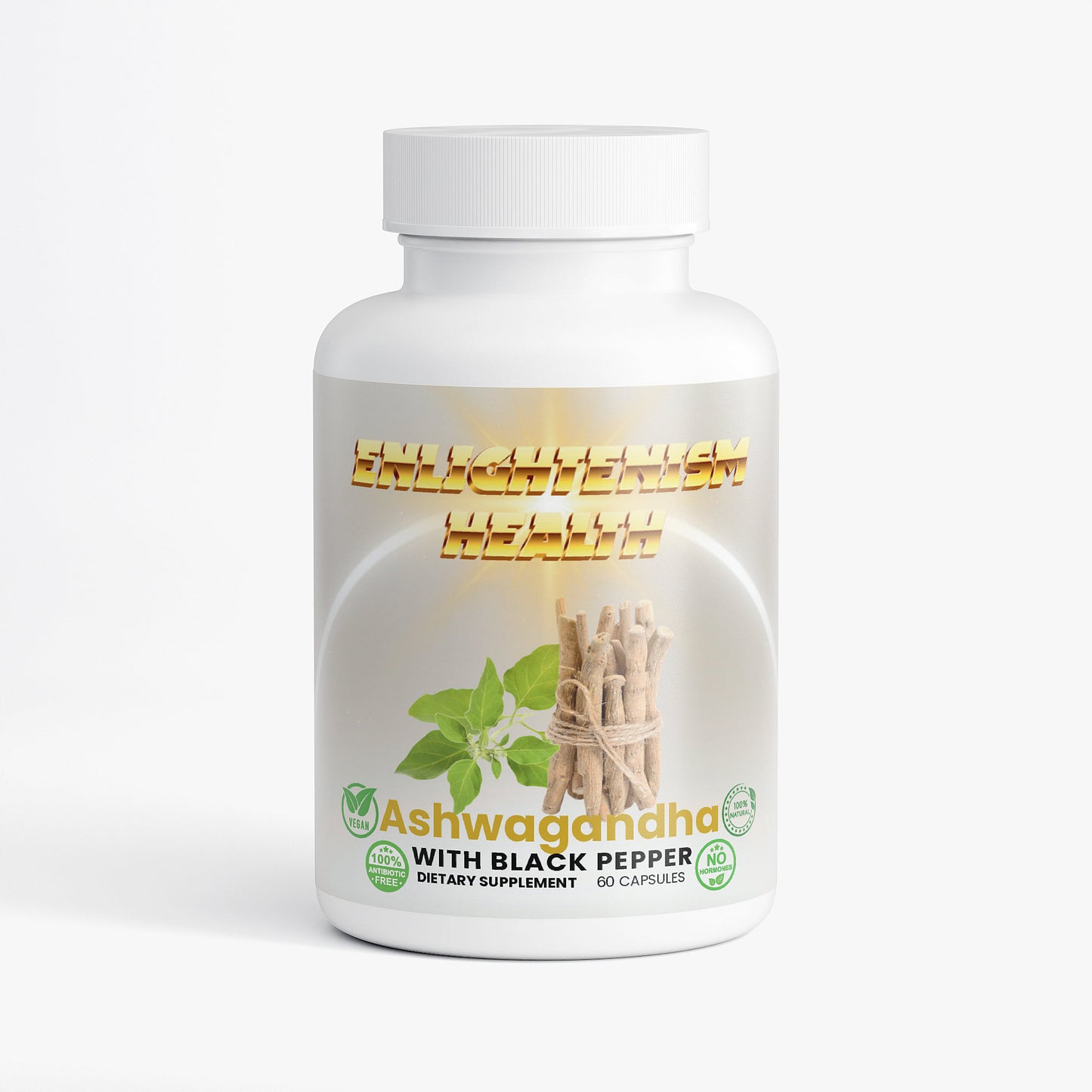 Enlightenism Health - 100% Natural Ashwagandha (Hormone Free)