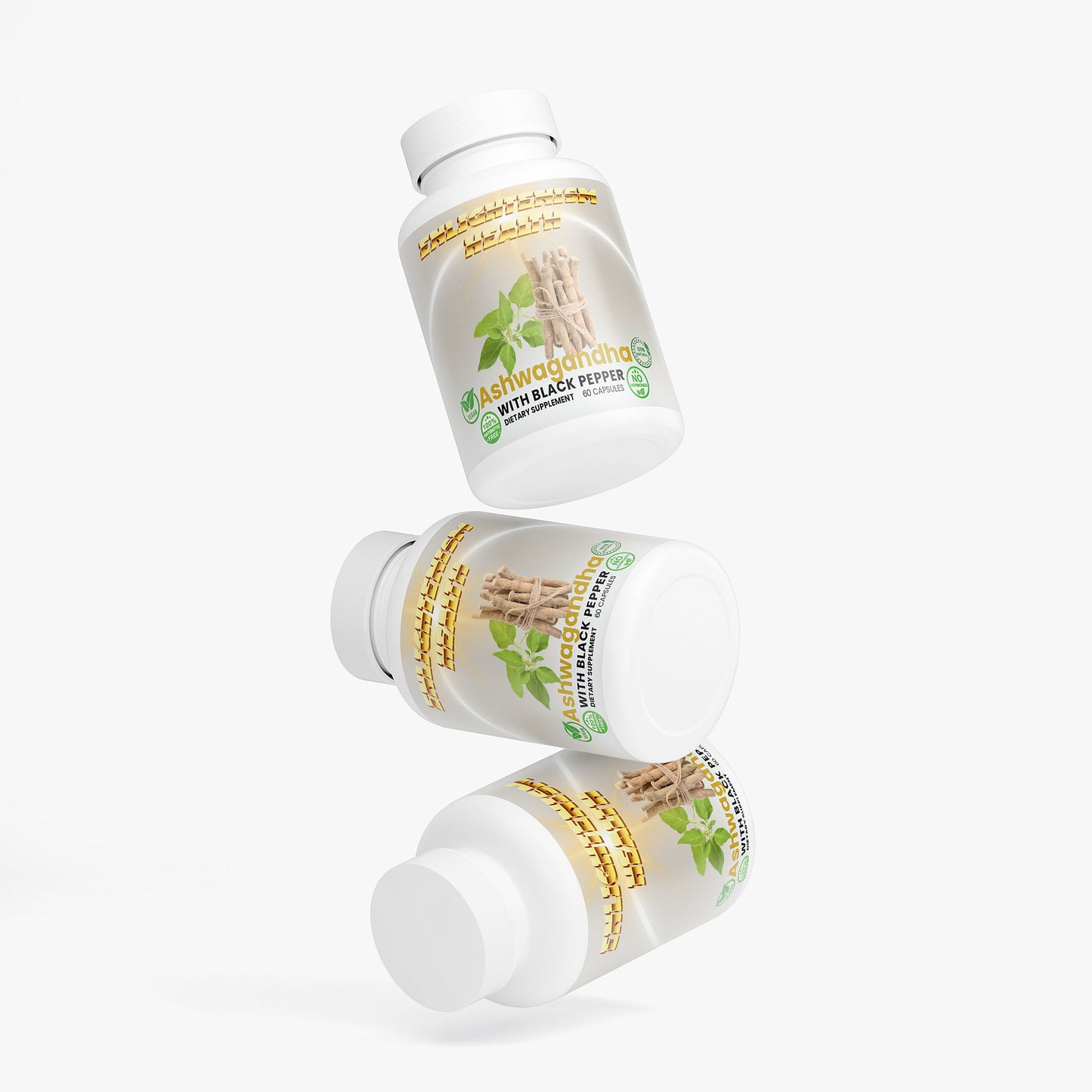 Enlightenism Health - 100% Natural Ashwagandha (Hormone Free)