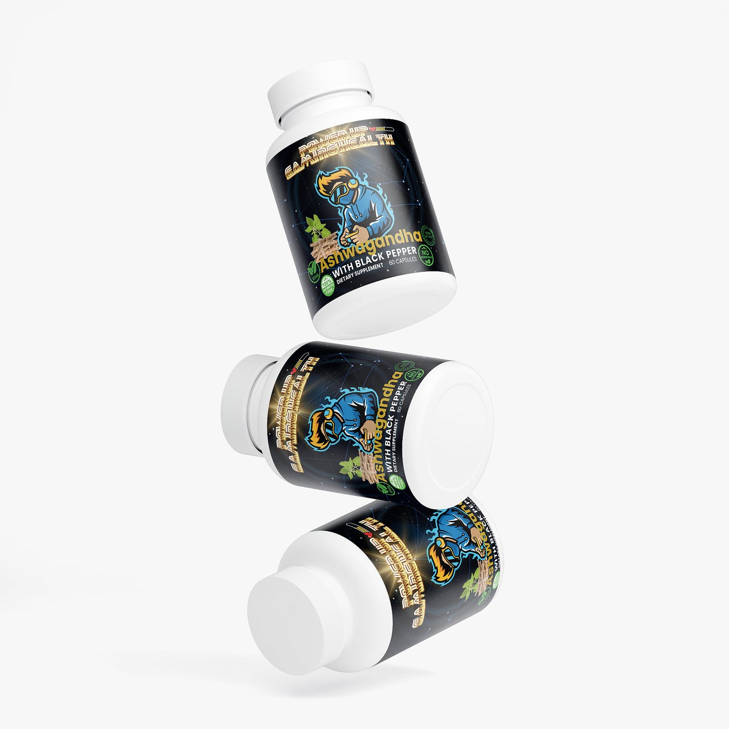 Power Up - 100% Natural Ashwagandha (Hormone Free)