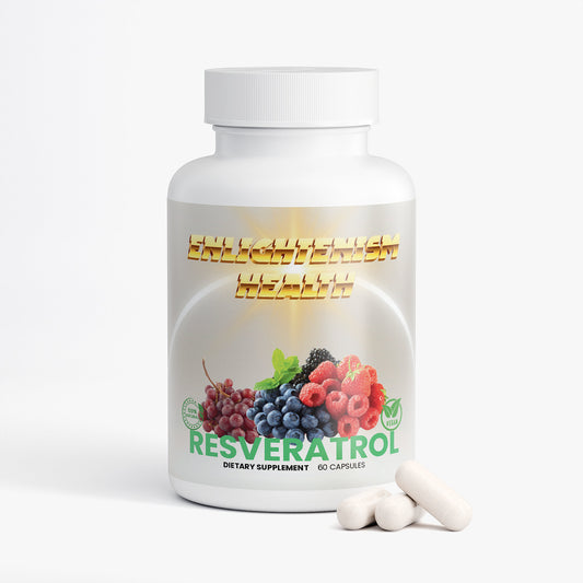 Enlightenism Health - 100% Natural Resveratrol 600mg (Hormone Free)