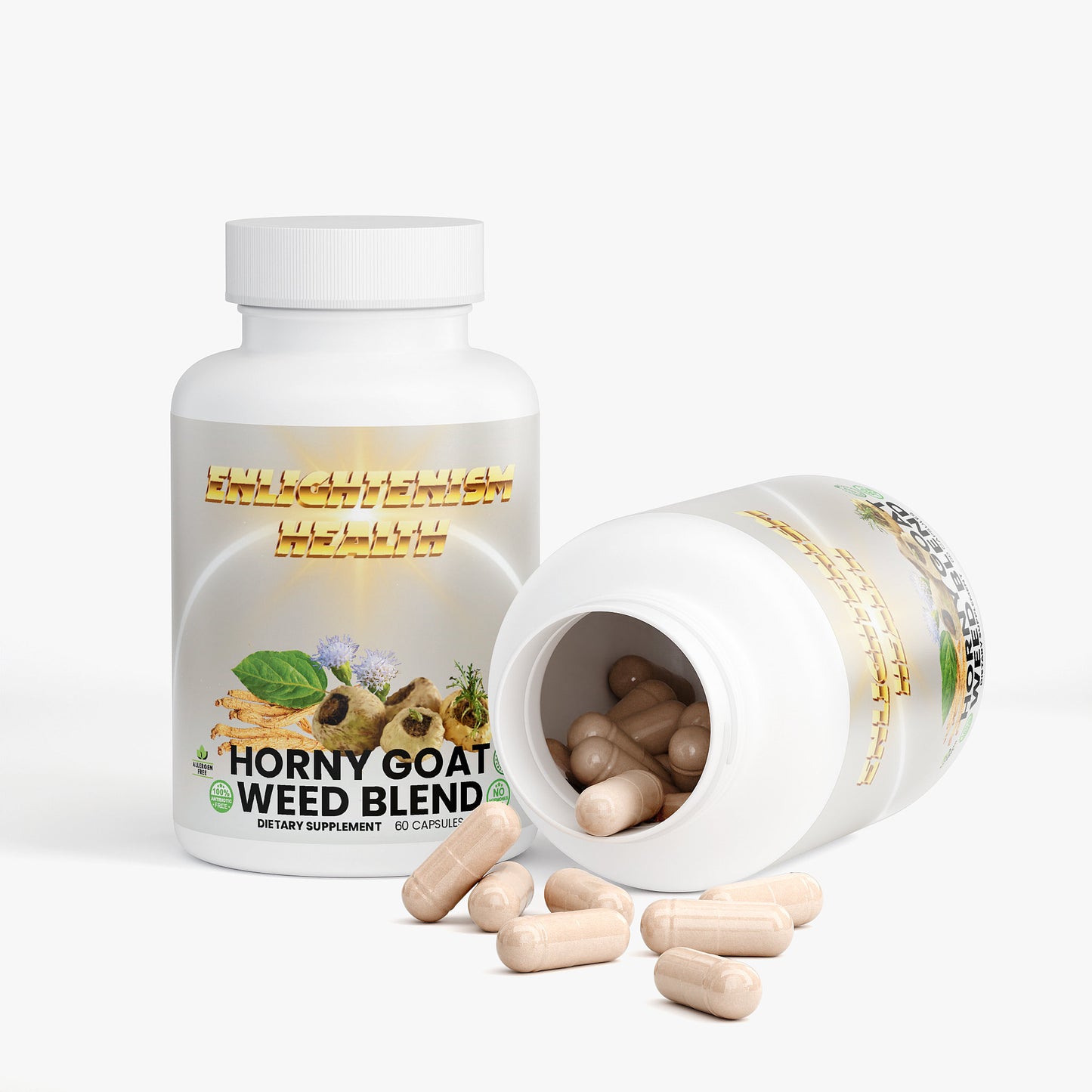Enlightenism Health - 100% Natural Horny Goat Weed Blend (Hormone Free)