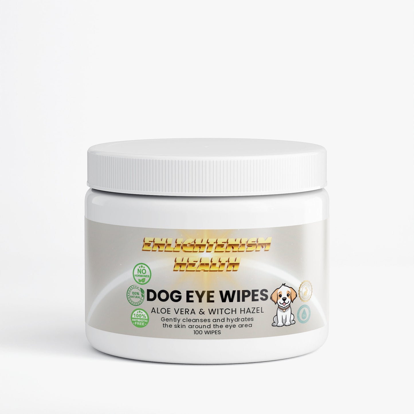 Animal Health - 100% Natural Dog Eye Wipes (Hormone Free)