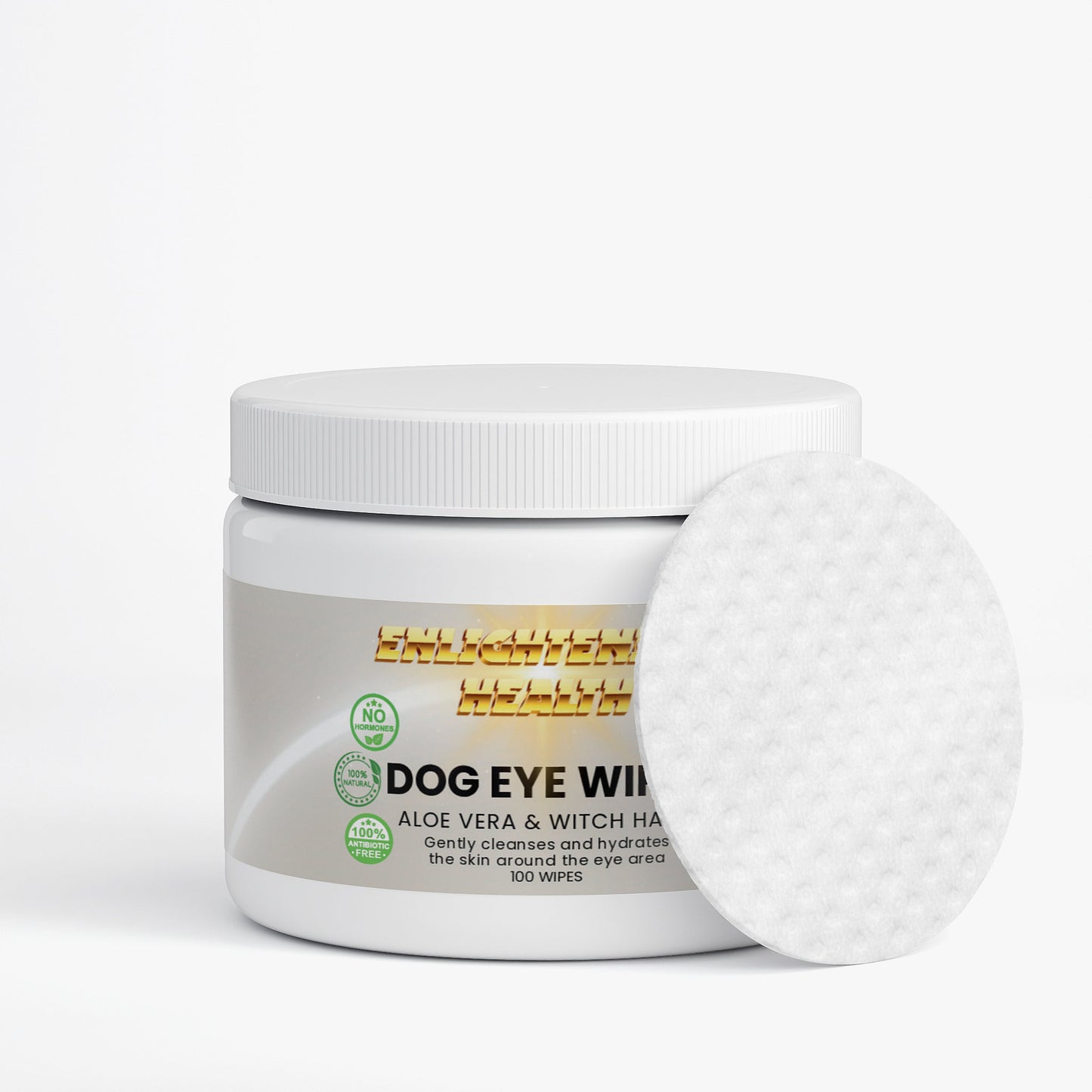 Animal Health - 100% Natural Dog Eye Wipes (Hormone Free)