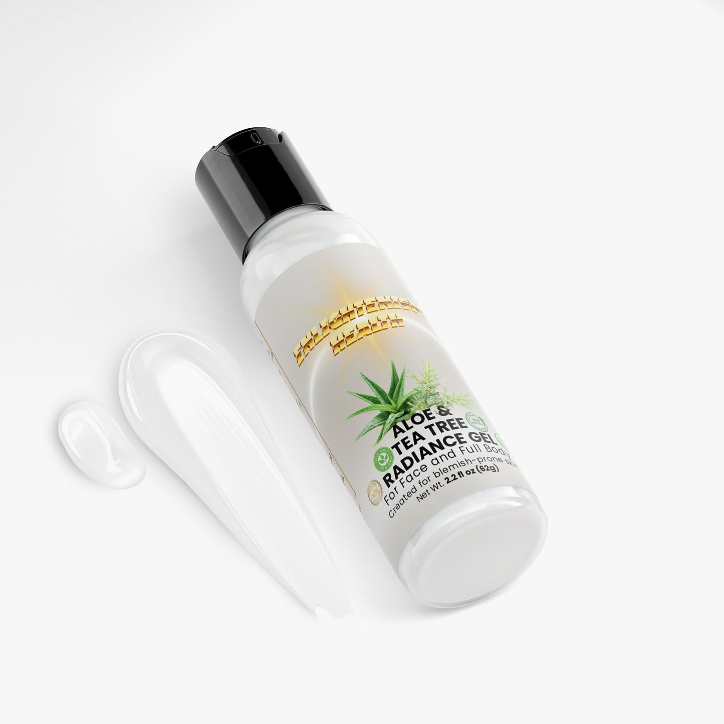 Enlightenism Health - 100% Natural Aloe & Tea Tree Radiance Gel (NON-GMO)