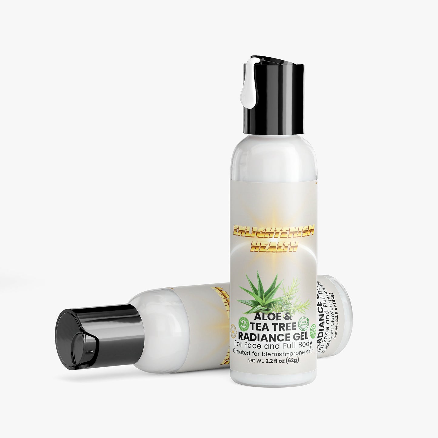 Enlightenism Health - 100% Natural Aloe & Tea Tree Radiance Gel (NON-GMO)