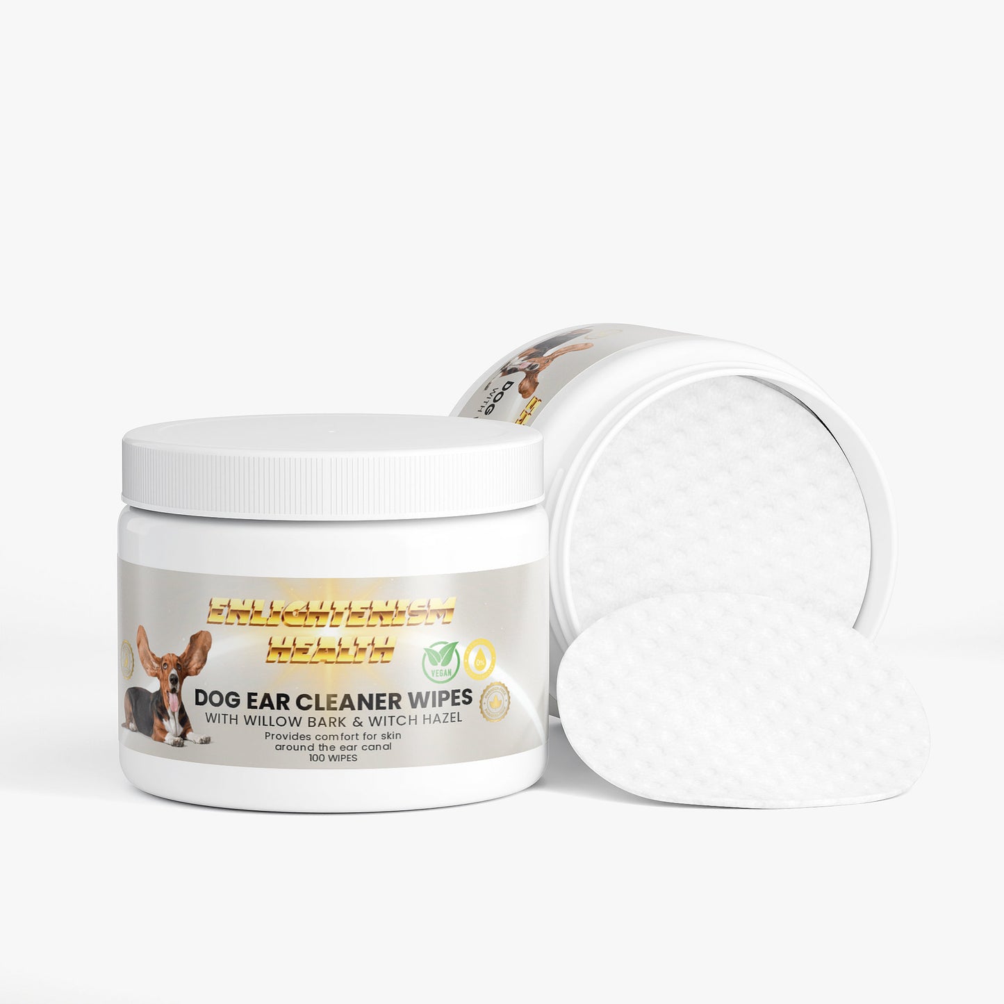Animal Health - Dog Ear Cleaner Wipes (Antibiotic Free)