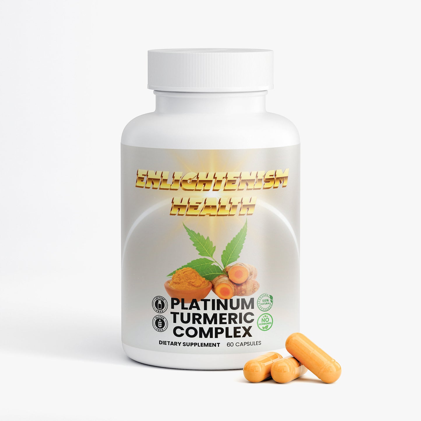 Enlightenism Health - 100% Natural Platinum Turmeric Blend (Hormone Free)
