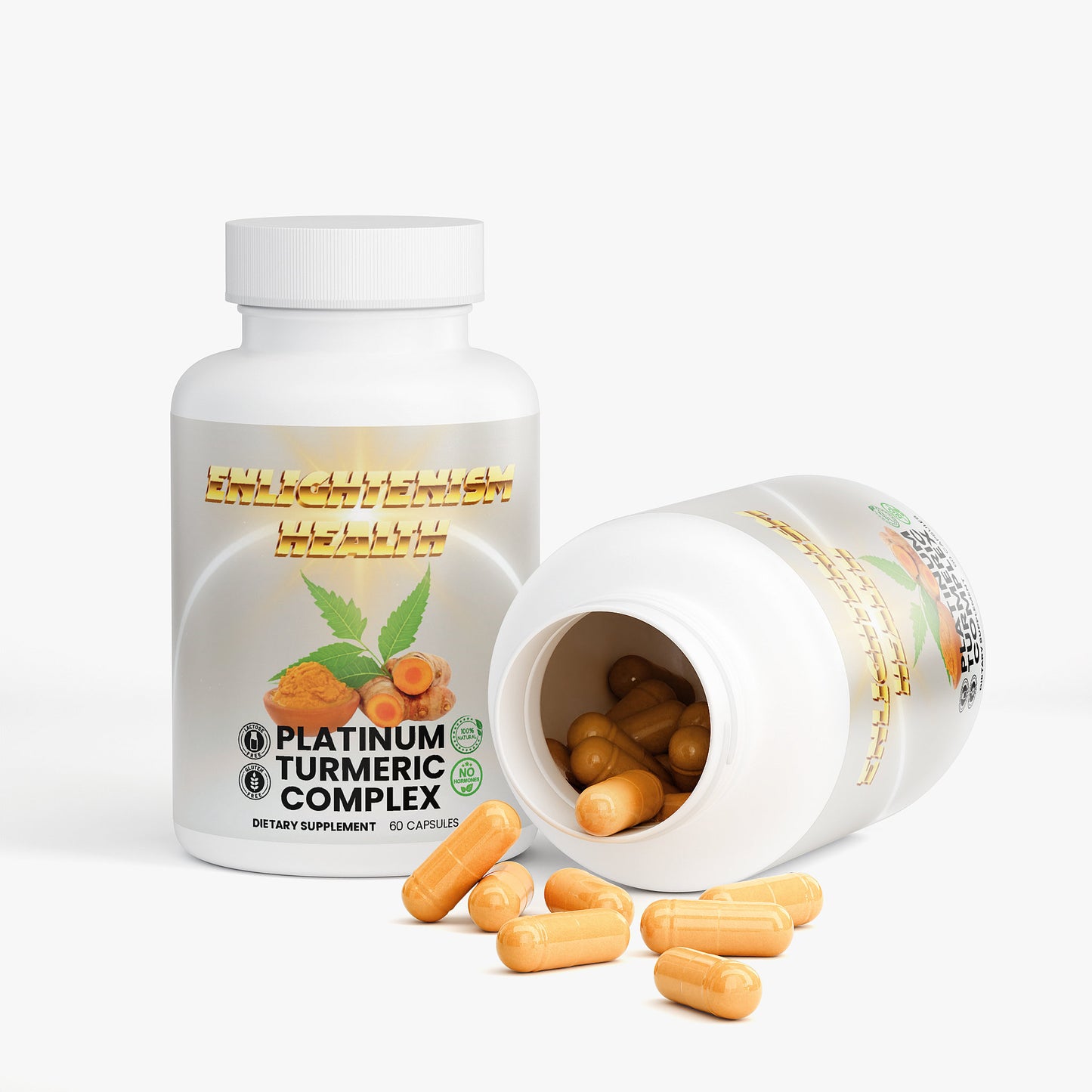 Enlightenism Health - 100% Natural Platinum Turmeric Blend (Hormone Free)