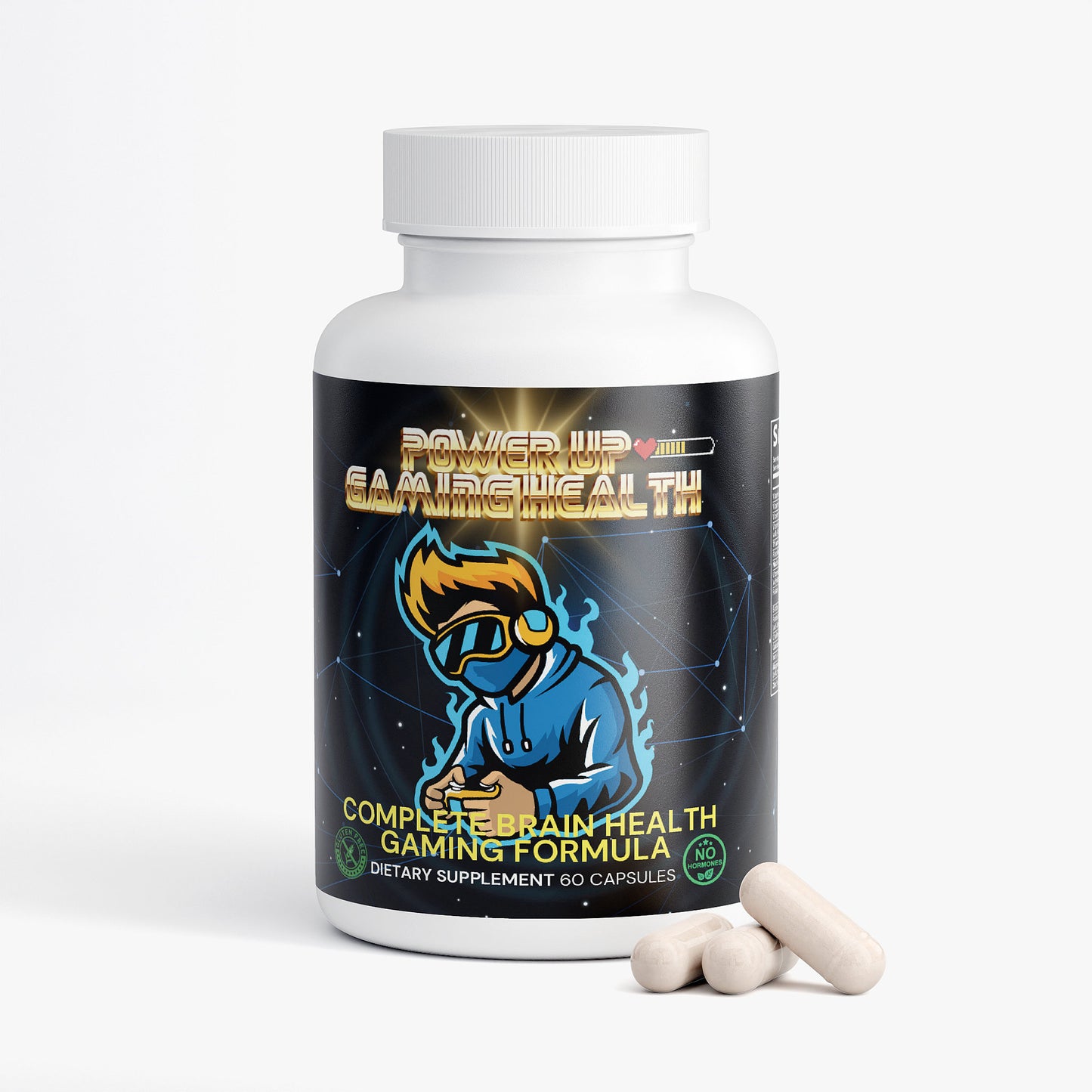 Power Up - Complete Brain Health Gaming Formula (Hormone Free)