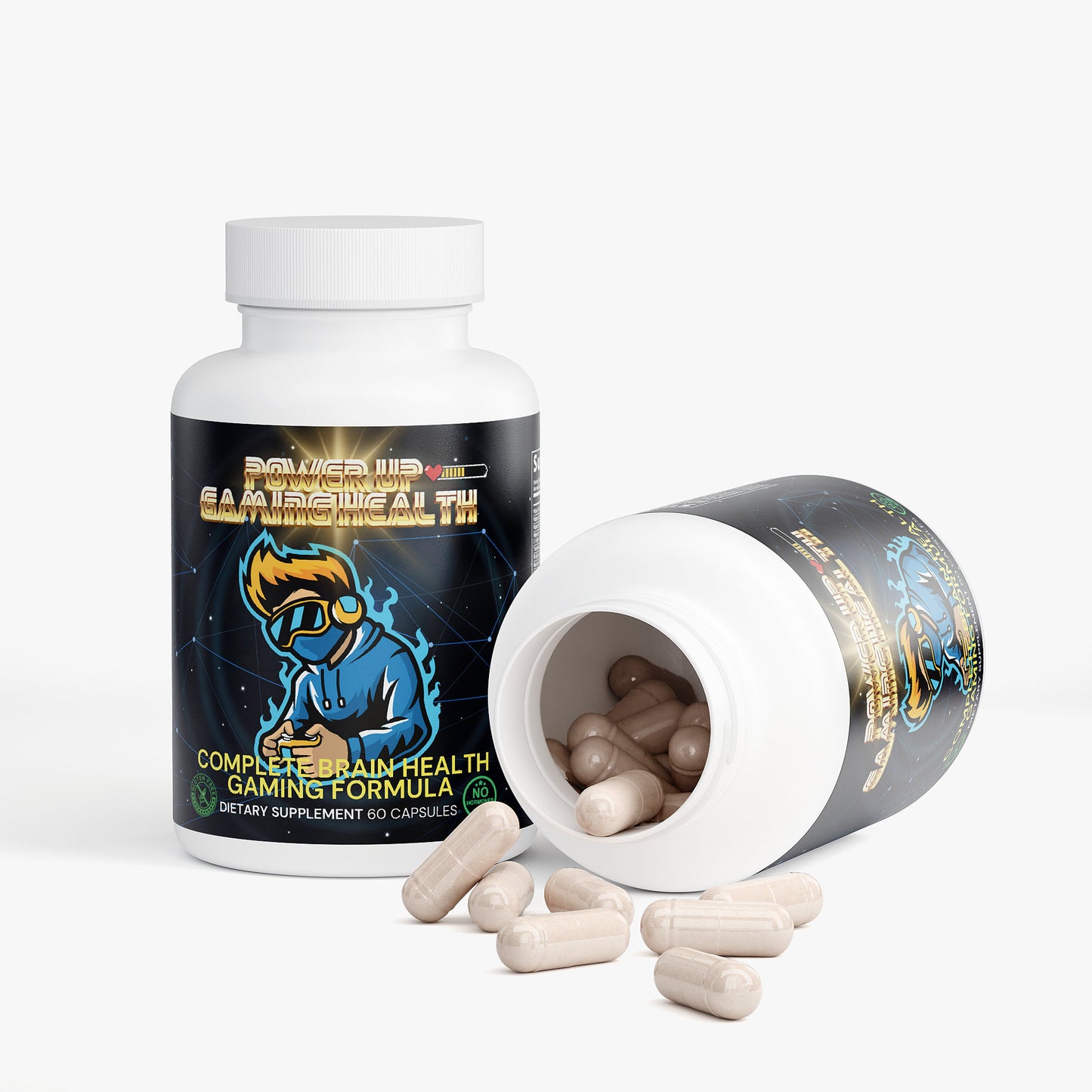 Power Up - Complete Brain Health Gaming Formula (Hormone Free)