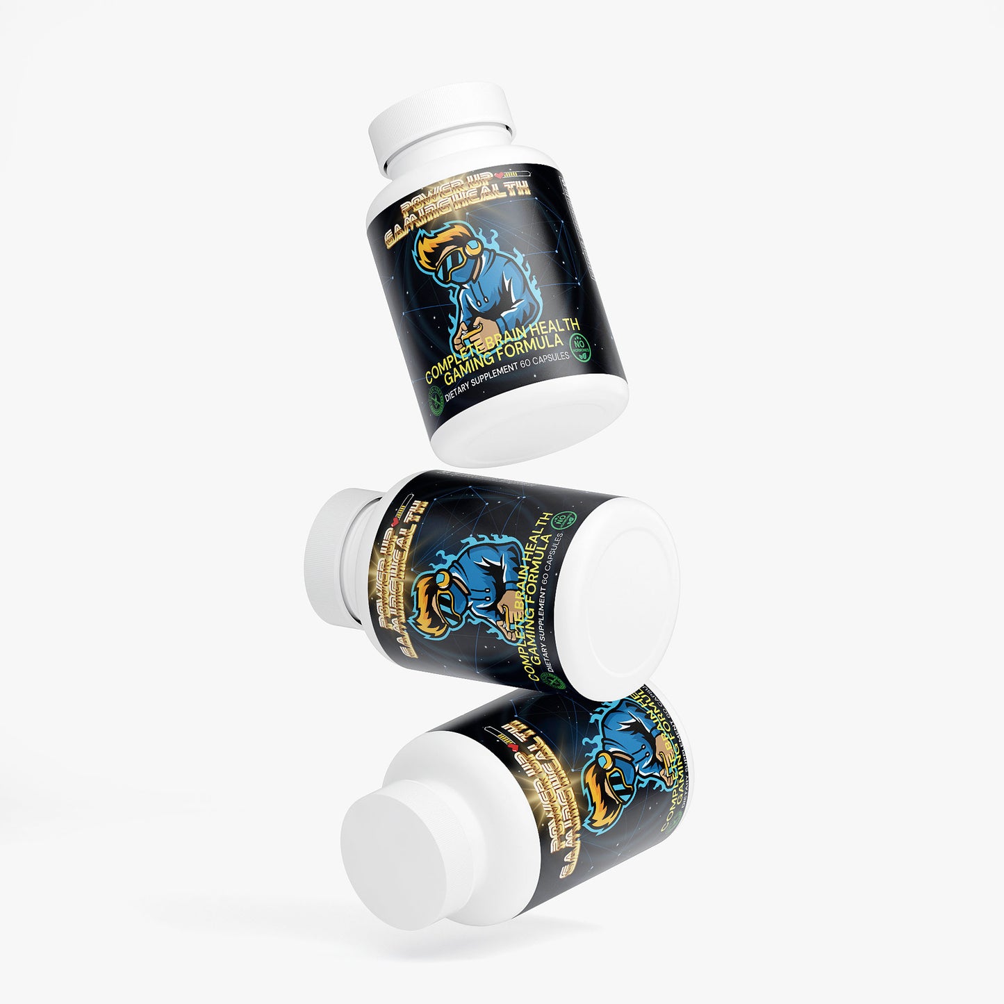 Power Up - Complete Brain Health Gaming Formula (Hormone Free)
