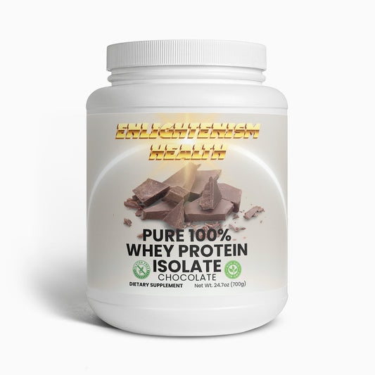Enlightenism Health - Pure 100% Whey Protein Isolate - Natural Chocolate (NON-GMO)