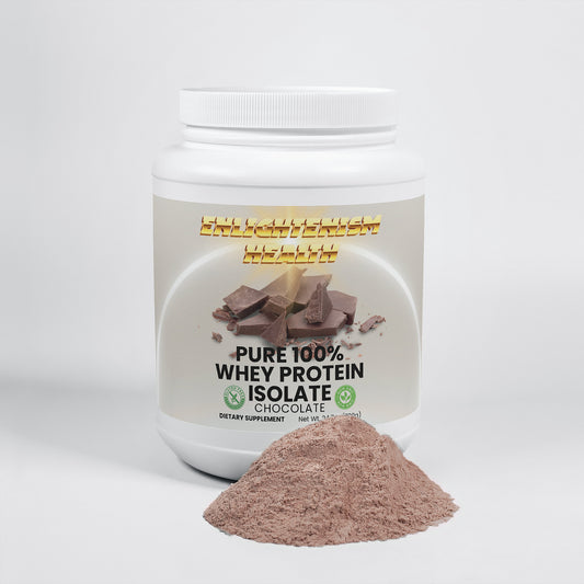 Enlightenism Health - Pure 100% Whey Protein Isolate - Natural Chocolate (NON-GMO)