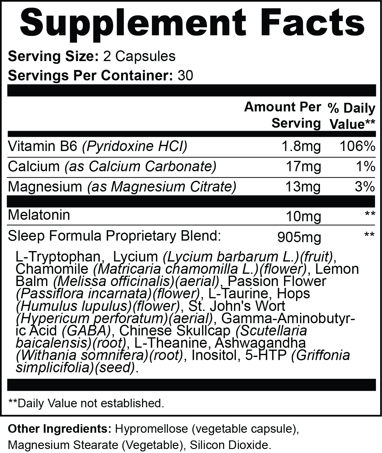 Enlightenism Health - Advanced Sleep Support Complex (NON-GMO)