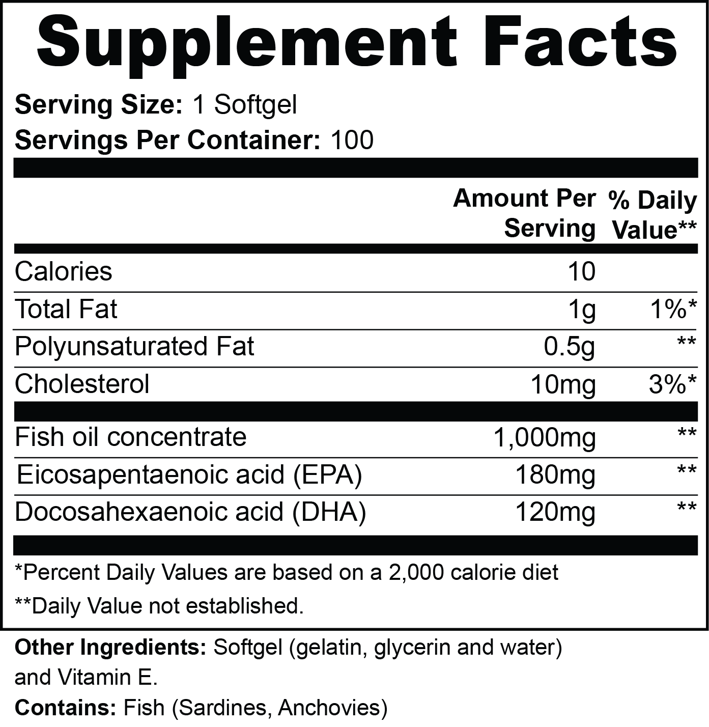 Enlightenism Health - Omega-3 EPA 180mg + DHA 120mg (NON-GMO)