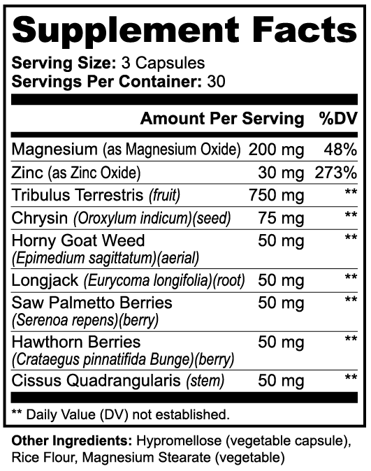 Power Up - 100% Natural Testosterone Boost (Hormone Free)
