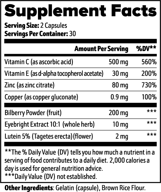 Enlightenism Health - Vision Support Complex (NON-GMO)