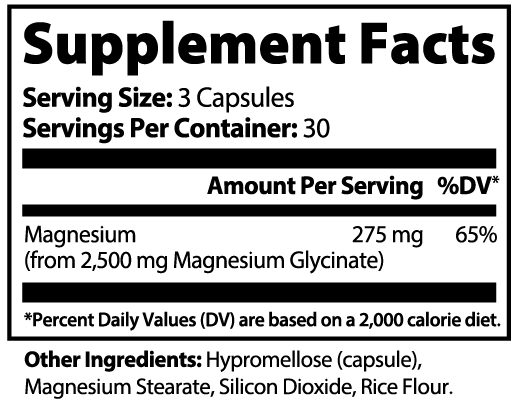 Power Up - 100% Natural Magnesium Glycinate (NON-GMO)